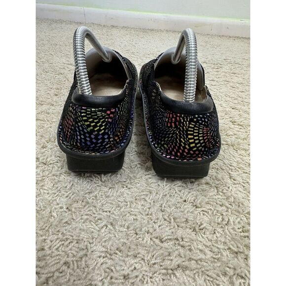 Alegria Debra Viewmaster Swirl Rainbow Leather Comfort Clogs Size EURO 38 US 7.5 - Picture 6 of 16